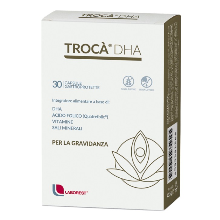 Troca' DHA 30 Capsule - Integratore Vitamine e Minerali per Gravidanza e Allattamento