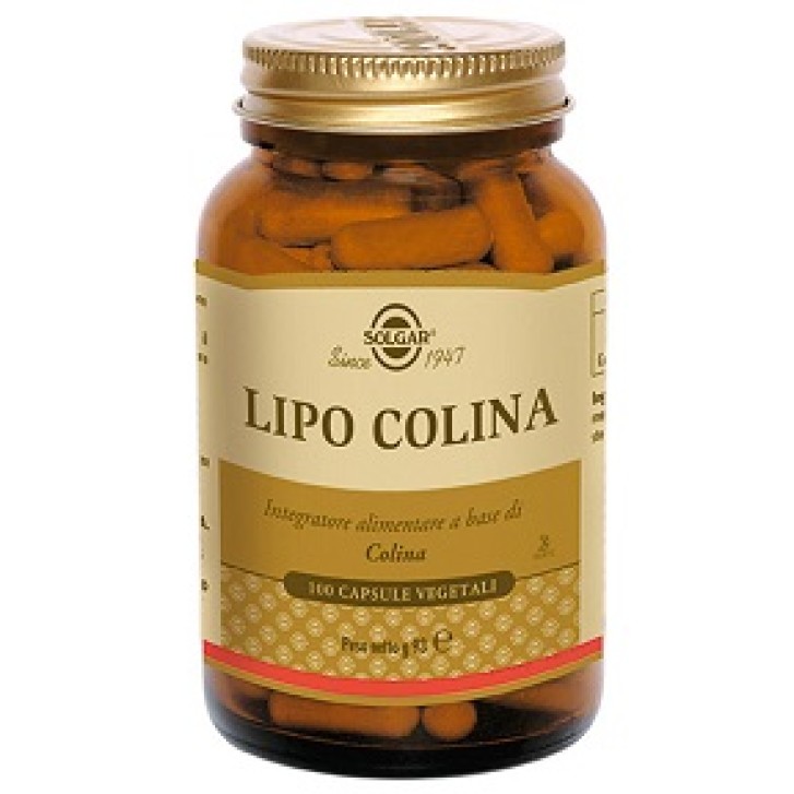 Solgar Lipo Colina 100 Capsule - Integratore Metabolismo Grassi