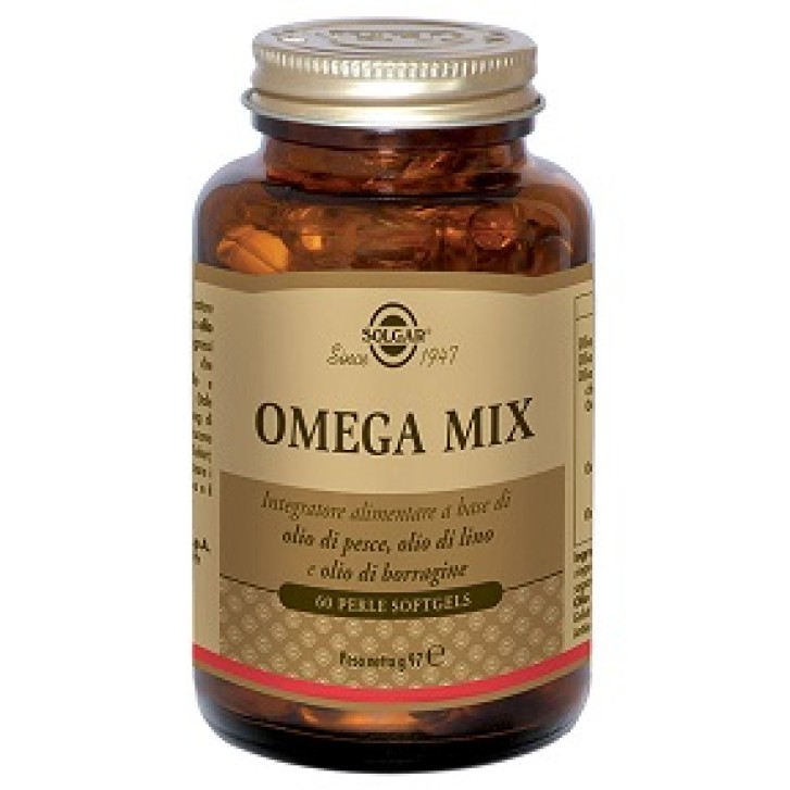 Solgar Omega Mix 60 Perle - Integratore di Omega 3-6-9