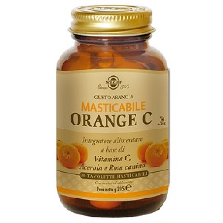 Solgar Orange C 90 Tavolette Masticabili - Integratore Vitamina C