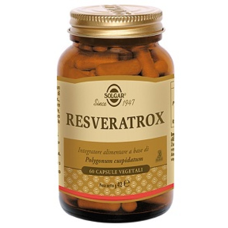 Solgar Resveratrox 60 Capsule Vegetali - Integratore Antiossidante