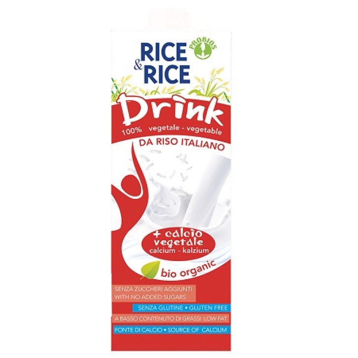 Rice&Rice Bevanda di Riso con Calcio 1000 ml