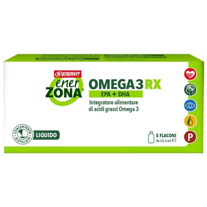 Enerzona Omega 3RX 5 Flaconcini - Integratore di Acidi Grassi