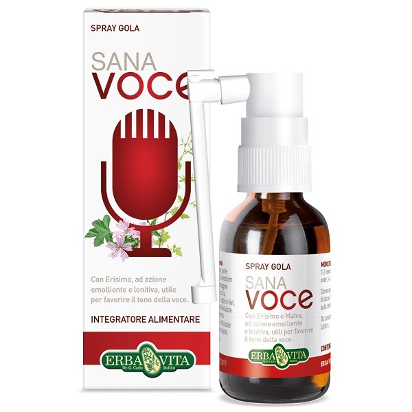 Erba Vita Sana Voce Spray Gola 30 ml - Integratore Mucosa Orofaringea