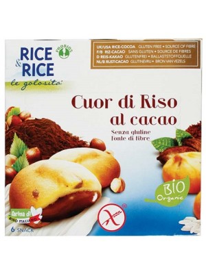 Rice&Rice Cuor Riso Cacao 6 x 33 grammi