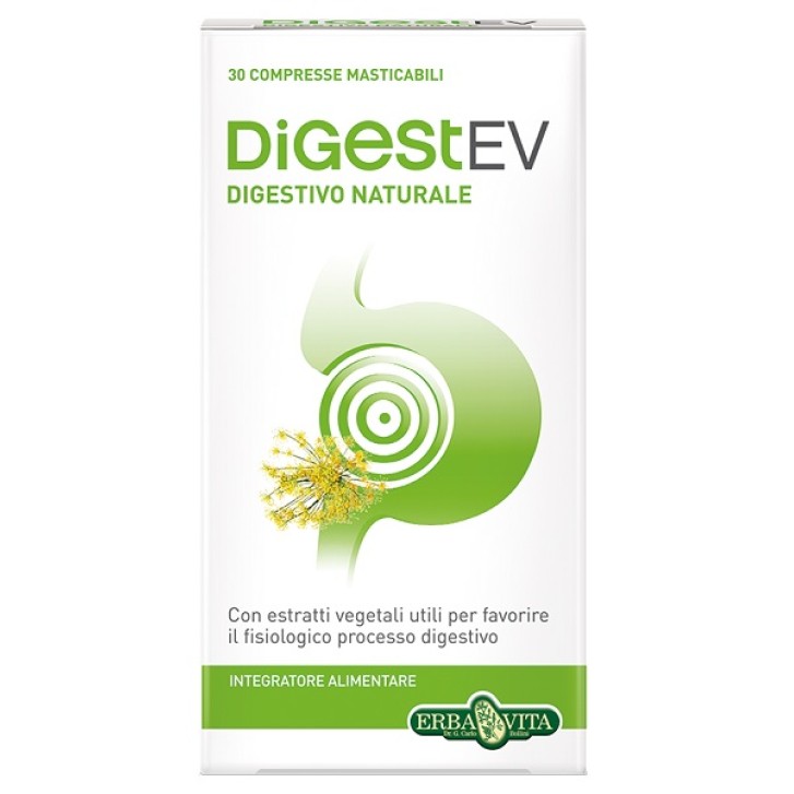 Erba Vita Digest EV 30 Tavolette - Integratore Digestivo Naturale