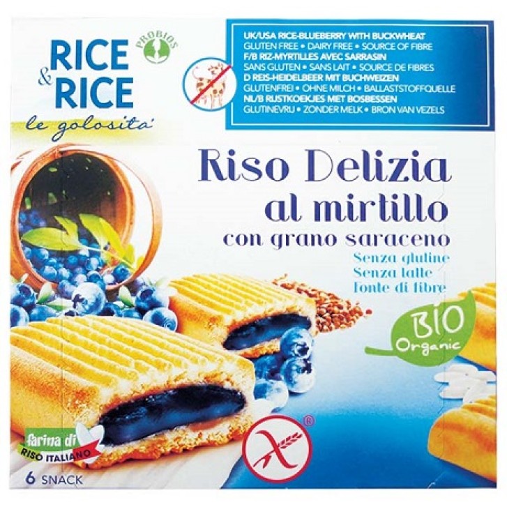 Rice&Rice Riso Delizia Mirtillo 6 x 33 grammi