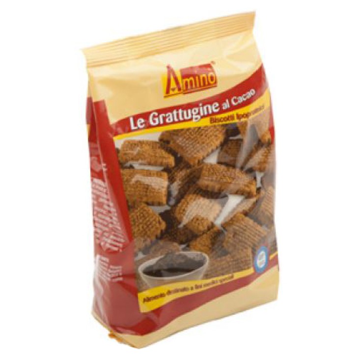 Amino' Le Grattugine al Cacao Biscotti Ipoproteici 200 grammi
