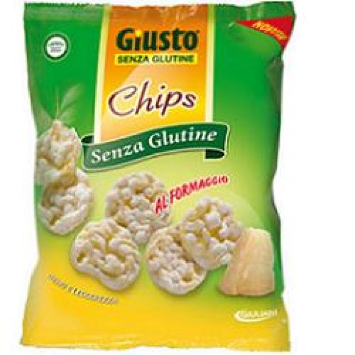 Giusto Senza Glutine Ghips al Formaggio Snack Salato Gluten Free 30 grammi