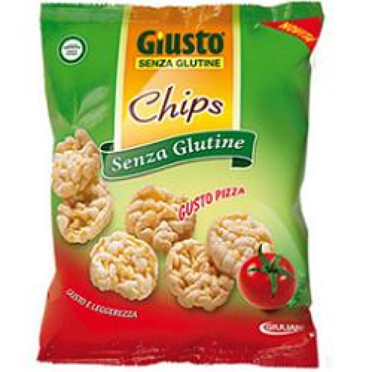 Giusto Senza Glutine Chips a Pizza Snack Salato Gluten Free 30 grammi