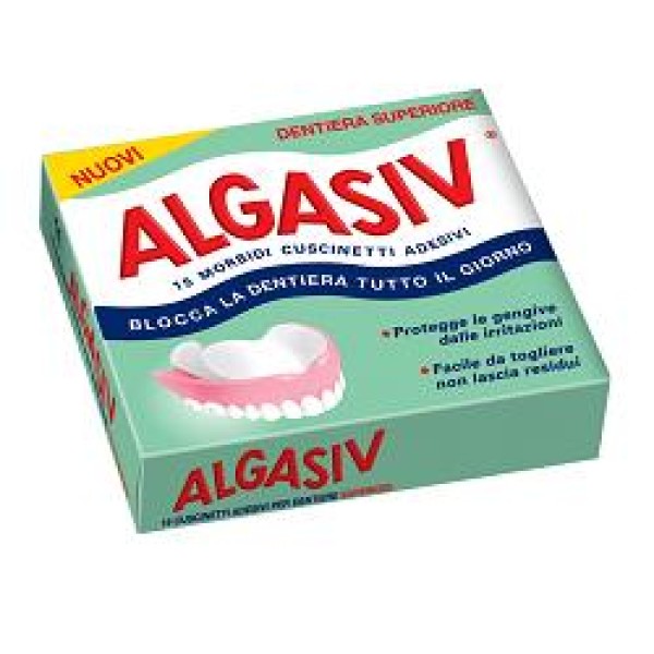 Algasiv Cuscinetti Adesivi Superiori per Protesi Dentaria 15 pezzi