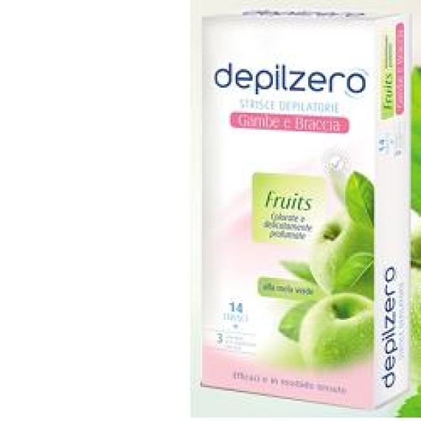 Depilzero Fruits Strisce Depilatorie per il Corpo 14 pezzi