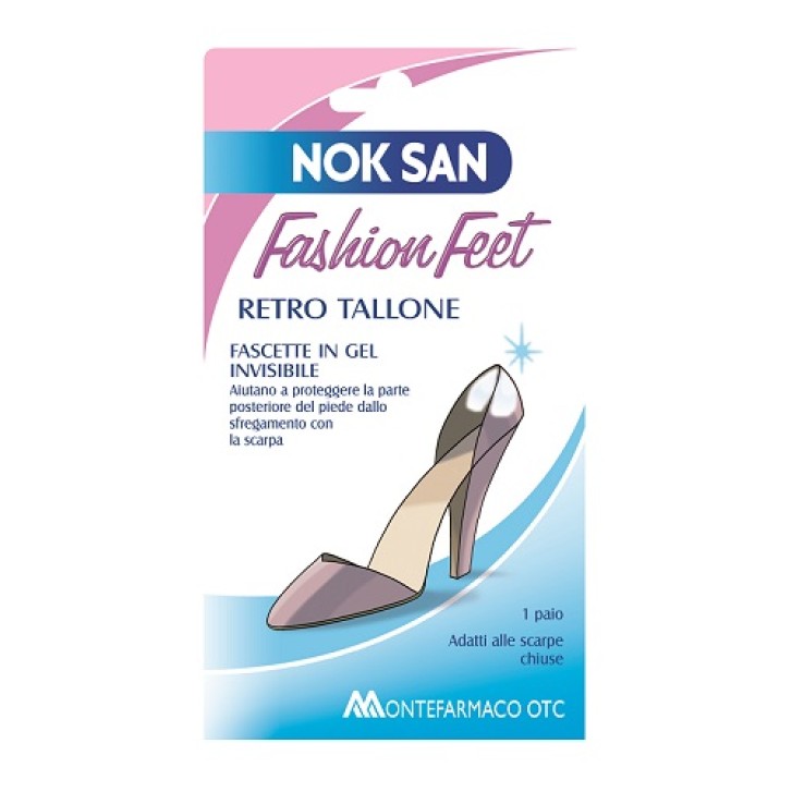 Nok San Fashion Feet Fascetta per Retro Tallone 2 pezzi
