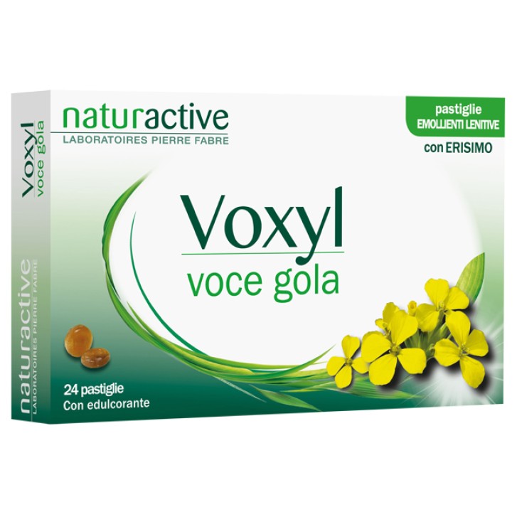 Voxyl Voce Gola 24 Pastiglie - Integratore Emolliente Lenitivo per la Gola