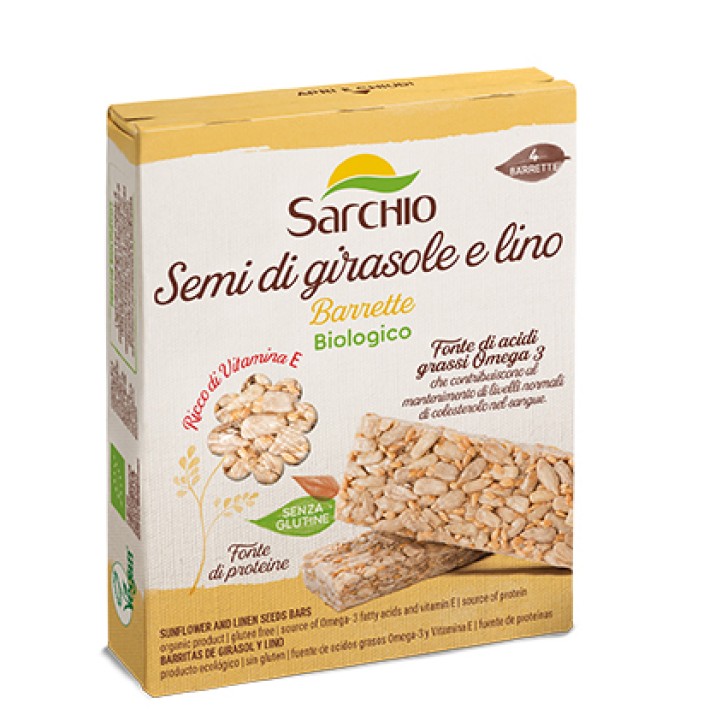Sarchio Snack Semi Girasole e Lino Senza Glutine 80 grammi