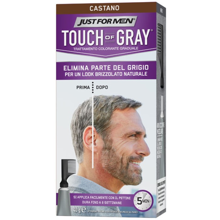 Touch of Gray Trattamento Colorante per Uomo Castano 40 ml
