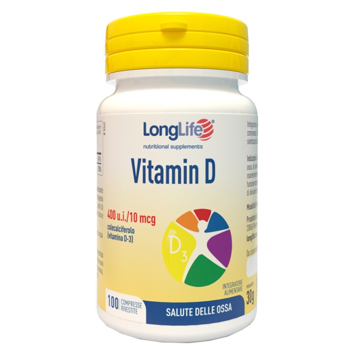 Longlife Vitamina D 400 U.I. 100 Compresse - Integratore Ossa