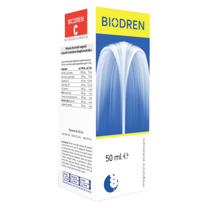 Biodren C Gocce 50 ml - Integratore Alimentare Funzionalita' Cardiocircolatoria