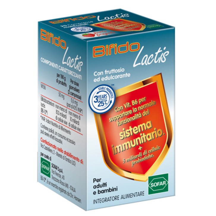 Bifido Lactis 20 Compresse Masticabili - Integratore Fermenti Lattici