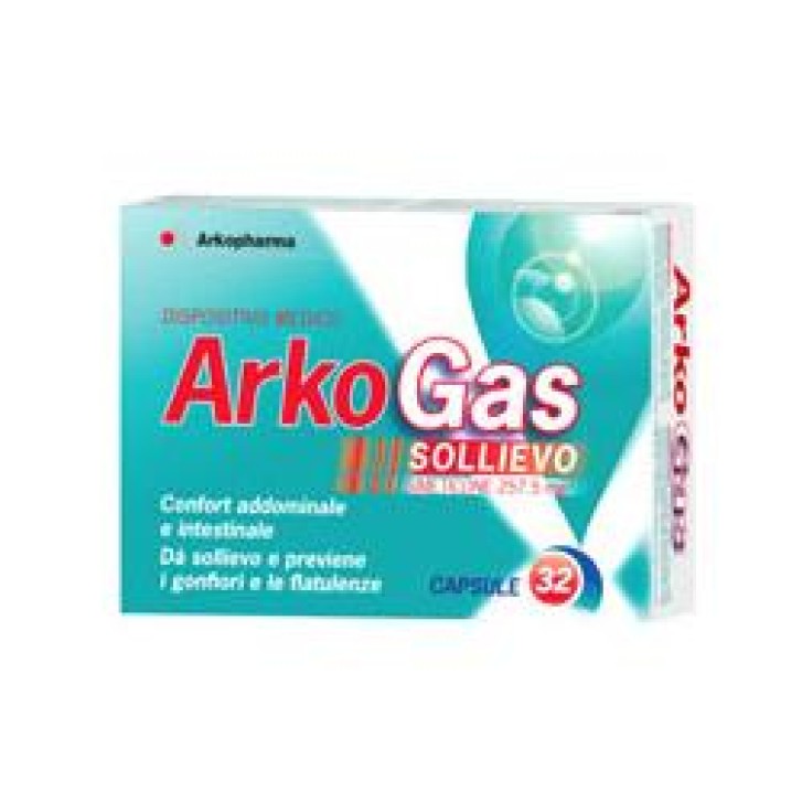 ArkoGas 32 Capsule - Integratore Gas Intestinali