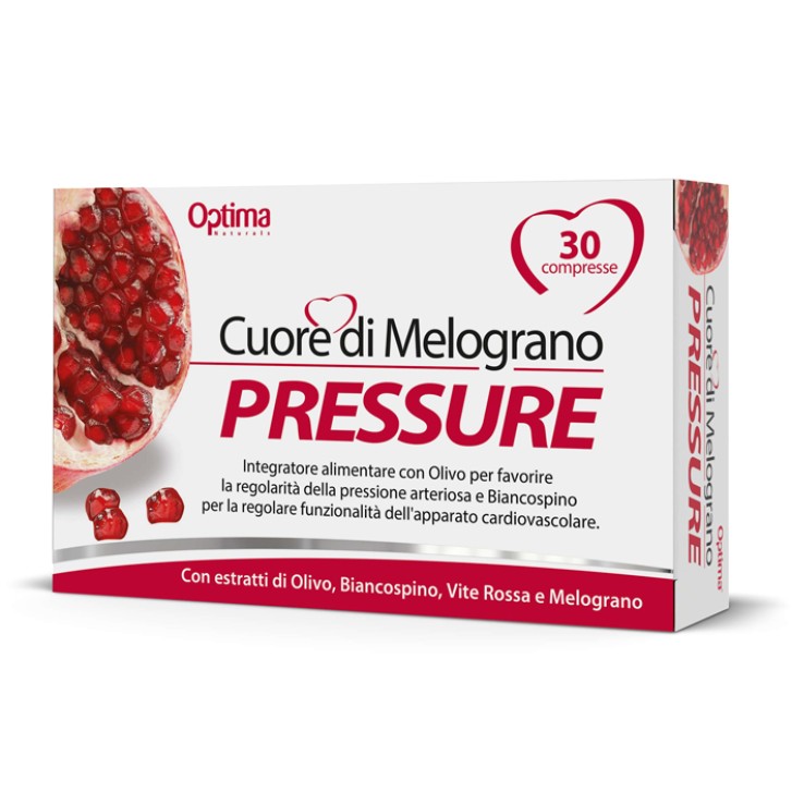Optima Cuore di Melograno Pressure 30 Compresse - Integratore Apparato Cardiovascolare