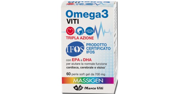 Massigen Omega 3 Viti Tripla Azione 60 Perle - Integratore per il  Colesterolo - FarmaciaGaudiana.it