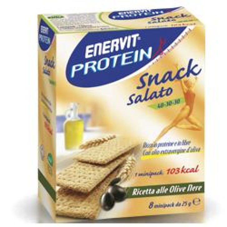 Enervit Protein Snack Salato Olive Nere 8 Minipack