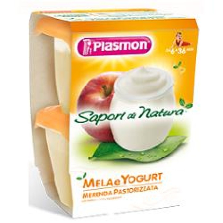 Plasmon Omogeneizzato Sapori di Natura Yogurt Mela 2 x 120 grammi