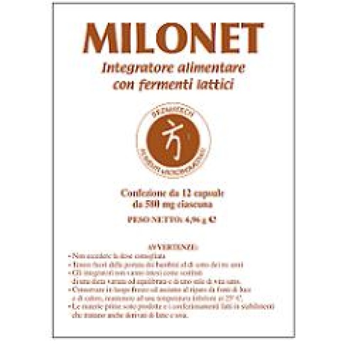 Milonet 12 Capsule - Integratore Fermenti Lattici