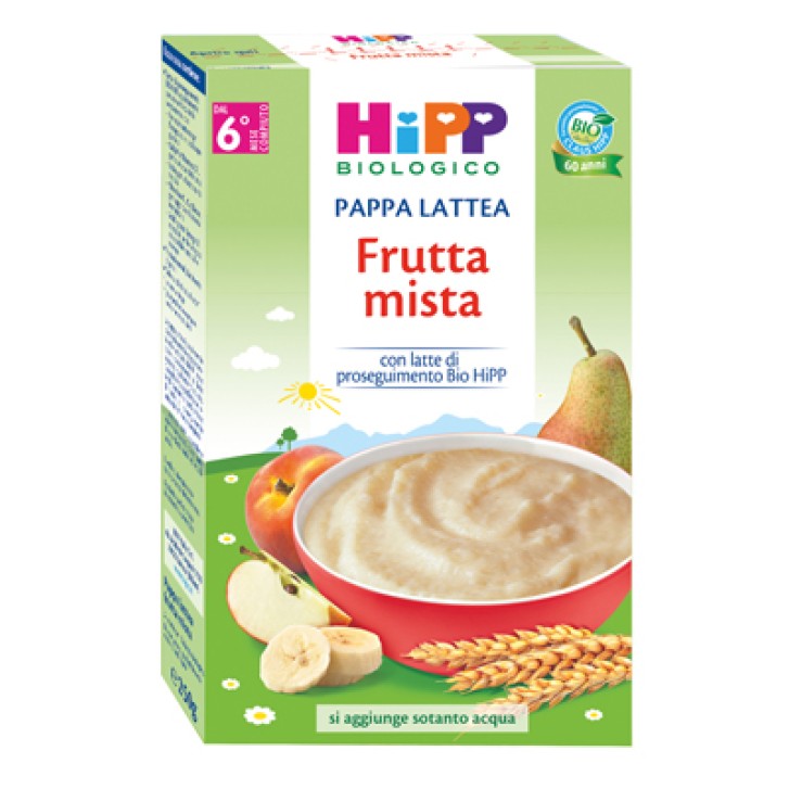 Hipp Bio Pappa Lattea Frutta Mista 250 grammi