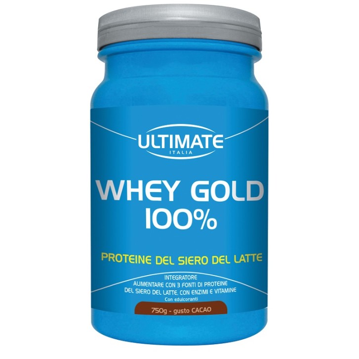 Ultimate Sport Whey Gold 100% Gusto Cacao 750 grammi - Integratore Proteico