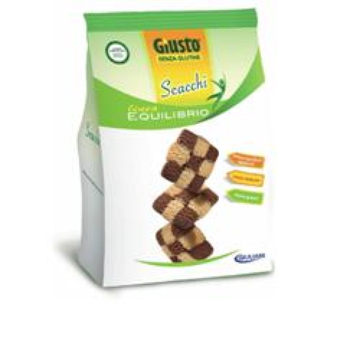Giusto Senza Glutine Scacchi Biscotti al Cacao Gluten Free 250 grammi
