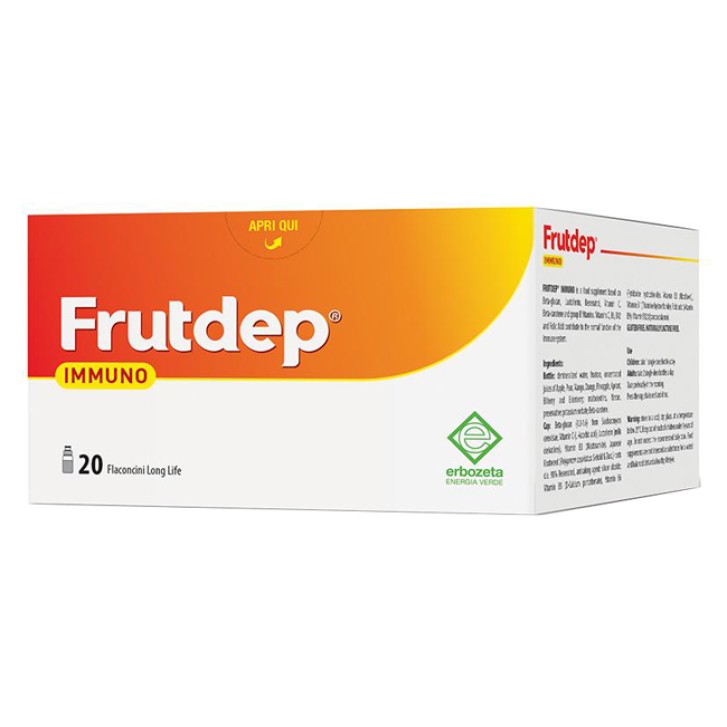 Frutdep Immuno 20 Flaconcini - Integratore Sistema Immunitario