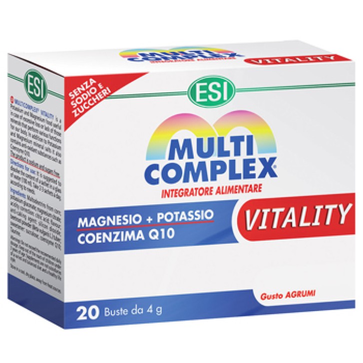 Esi Multicomplex Vitality 20 Bustine - Integratore Magnesio e Potassio