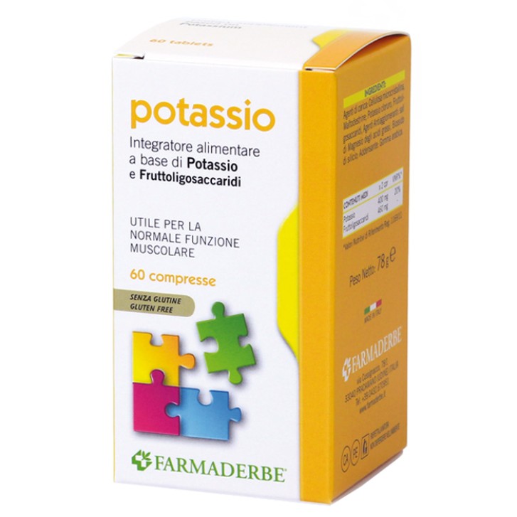 Farmaderbe Potassio 60 Compresse - Integratore Alimentare