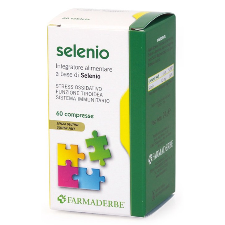 Farmaderbe Selenio 60 Compresse - Integratore Alimentare