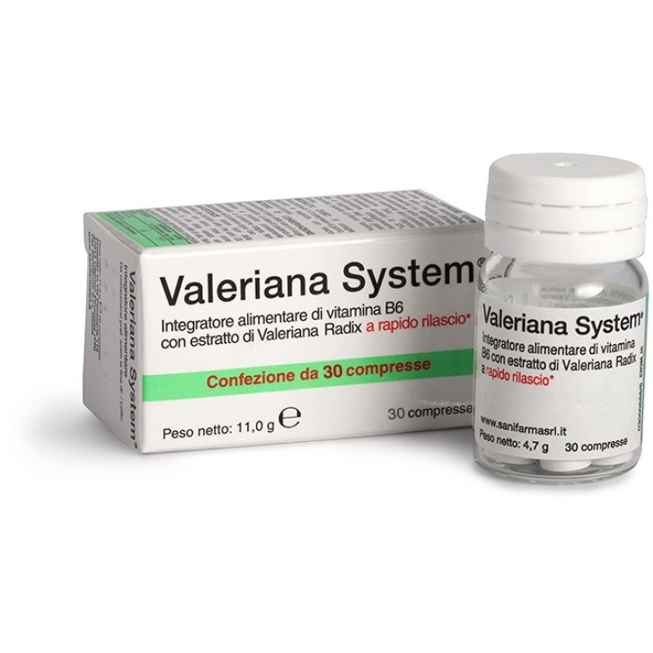 Valeriana System 30 Compresse - Integratore Alimentare