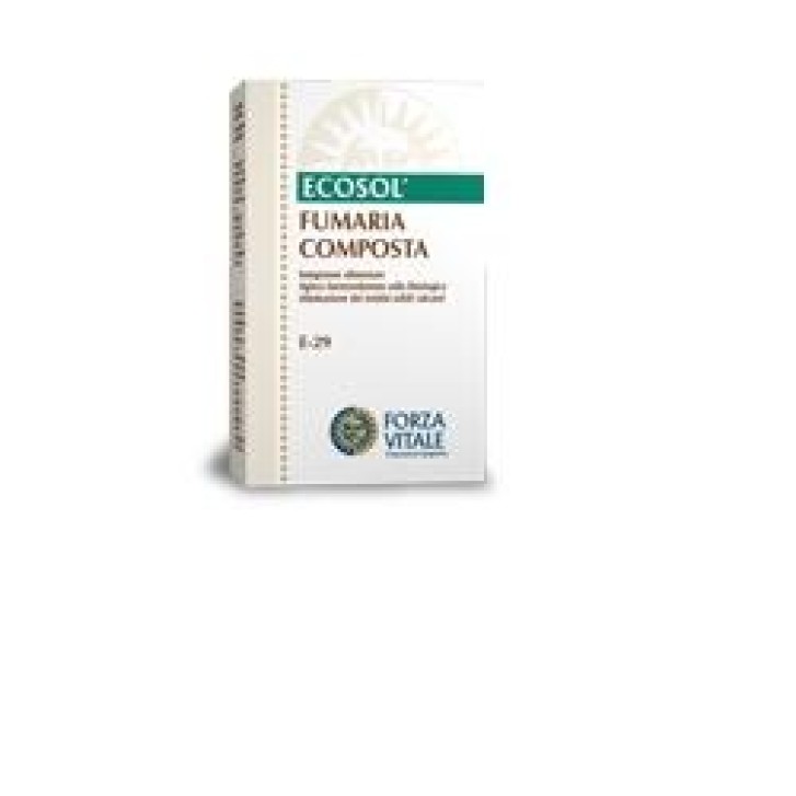 Ecosol Fumaria Compatta Gocce 10 ml - Integratore Alimentare