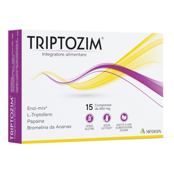 Triptozim 15 Compresse - Integratore Digestivo