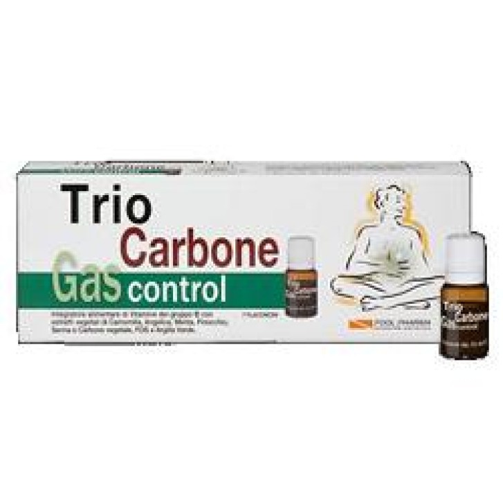 Trio Carbone Gas Control 7 Flaconcini - Integratore Intestinale