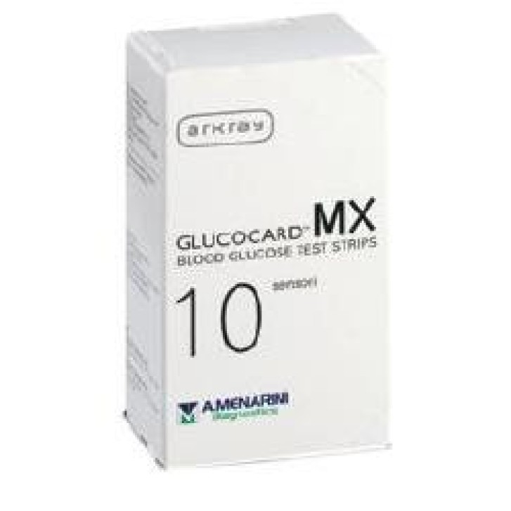 Glucocard MX Blood Strisce Misurazione Glicemia 10 Pezzi