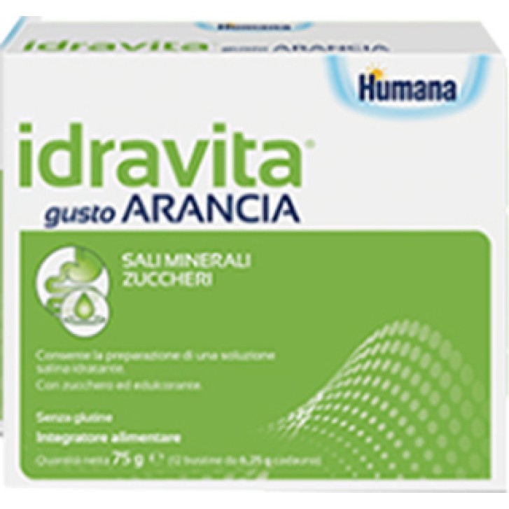 Humana Idravita Arancia 12 Bustine - Integratore Alimentare