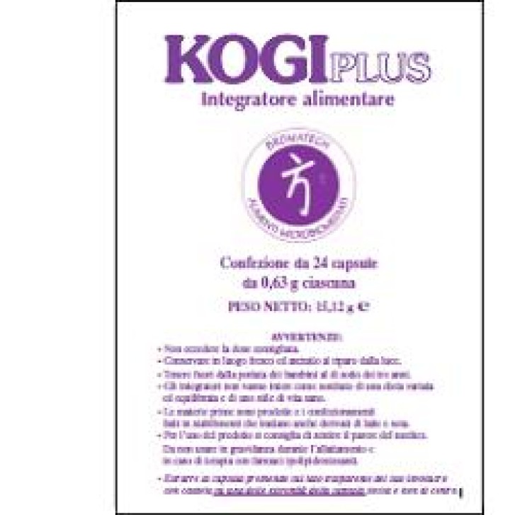 Kogi Plus 24 Capsule - Integratore per il Colesterolo