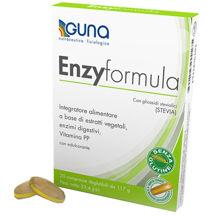 Guna Enzy Formula 20 Compresse - Integratore di Enzimi Digestivi