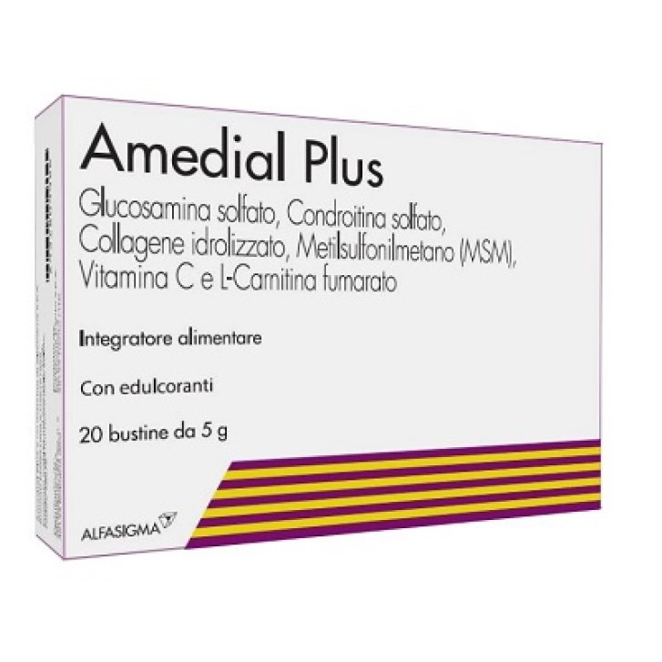 Amedial Plus 20 Buste - Integratore Ossa Cartilagini Collagene