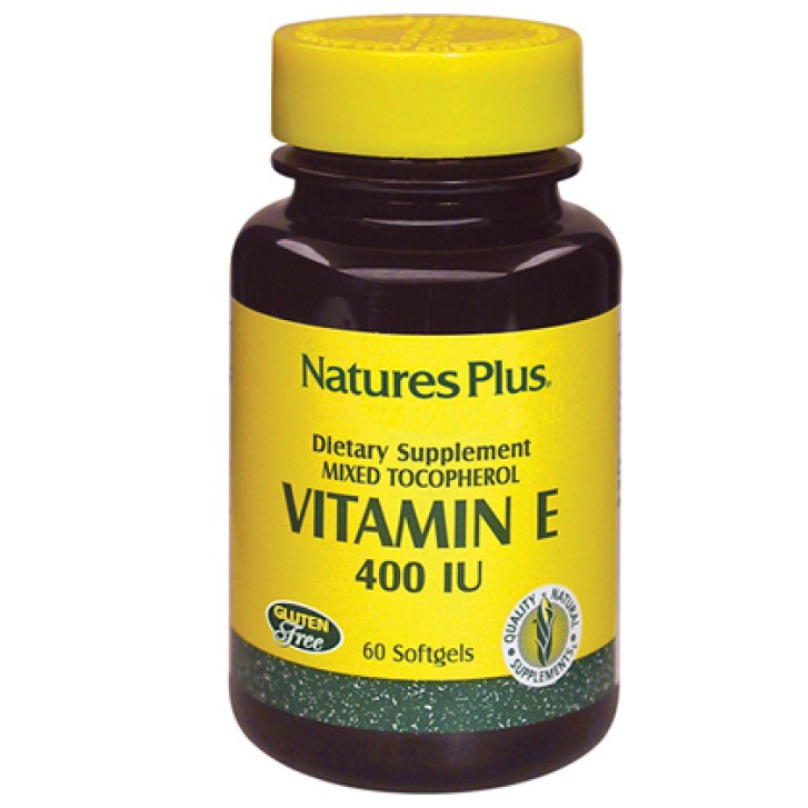 Nature's Plus Vitamina E 400 U.I. Tocopherol 60 Capsule - Integratore Antiossidante