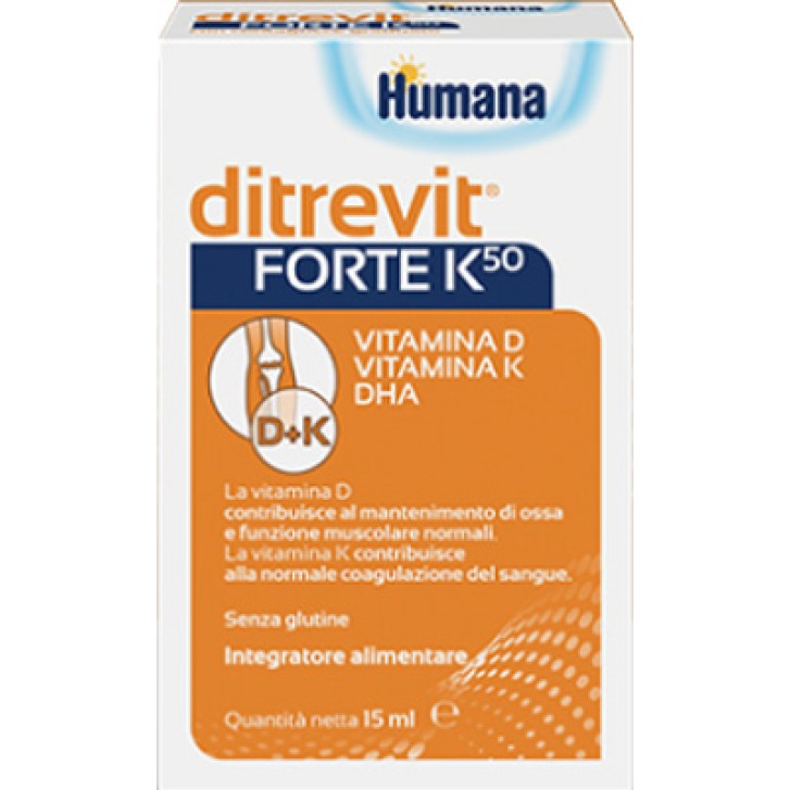 Humana Ditrevit Forte K50 Gocce 15 ml - Integratore Alimentare