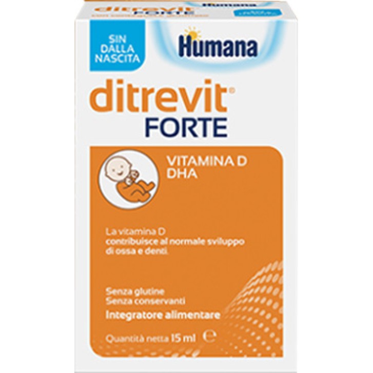 Humana Ditrevit Forte Gocce 15 ml - Integratore Alimentare