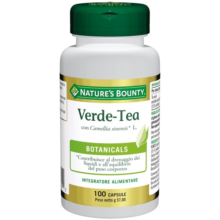 Nature's Bounty Verde Tea 100 Capsule - Integratore Alimentare