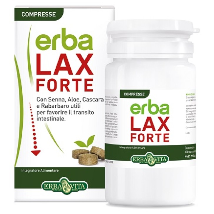 Erba Vita Erbalax Forte 100 Compresse - Integratore Intestinale